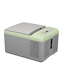 SHAOXING Congelador Pequeño Refrigerador para Coche 9L, Mini Refrigerador Portátil 12V/24V, Congelador con Compresor 110V-220V para El Hogar Y Coche, Mininevera Exteriores Mini Nevera(9L-Car-Home)