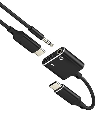 USB C to 3.5mmI[fBICzWbNA_v^[Bi2in1jΉiPhone 16 15 Pro ΉiPad Apple Type-C[dP[u ΉSamsung S25 AUX wbhz Android ԍڑΉ