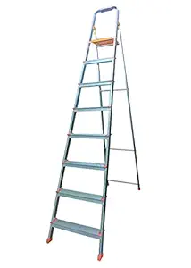 Venus Products Heavy Duty Multipurpose Foldable Step Ladder with Aluminium Platform (8 Feet)