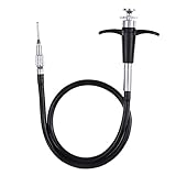 FocusFoto 100cm/39 inch Mechanical Shutter Release Cable Cord with Bulb-Lock Long Exposure Control for Fujifilm S9600 X30 X100s X100T X-Pro2 X-E2 Leica M10 M9 M8 NIK0N Df F4 FM2 F3 F80 Film Camera