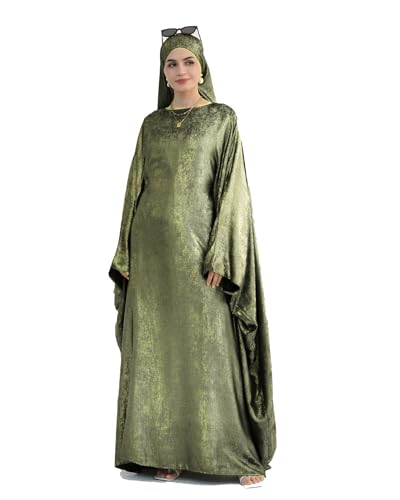 Vêtements islamiques Abaya ample : robe de prière fluide à capuche pour femme
