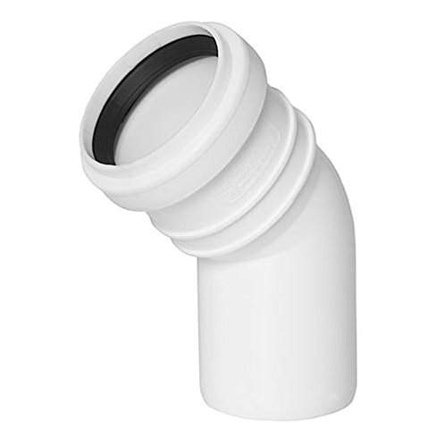 Sewage Installation Elbow Connector Joint 32mm Pipe Diameter 30deg Angle