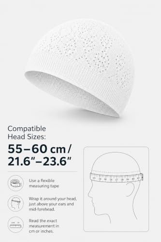Image of ihvan online Turkish Muslim Kufi Hats for Men, Taqiya, Takke, Peci, Islamic Caps, Ramadan Eid Islamic Gifts