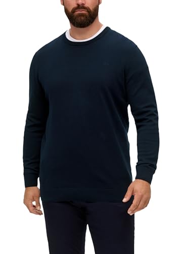 s.Oliver 2148210 sweater homme pull décontracté col rond en coton