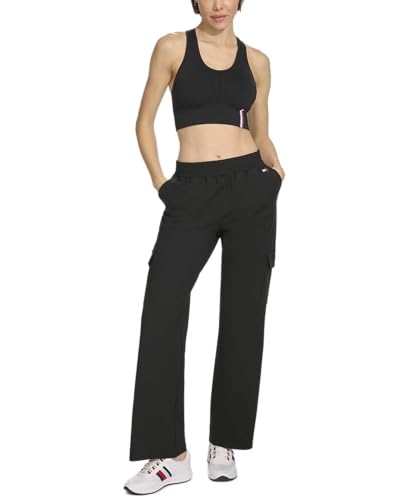 Tommy Hilfiger Women's Elastic Waistband Bootcut Cargo Sweatpants