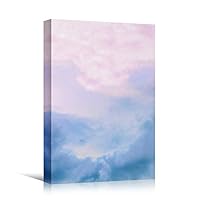 Canvas Wall Art Colored Gas Abstract Colorful Decorative Elements Mixed Media Multicolor Swirly - 12x18 inches