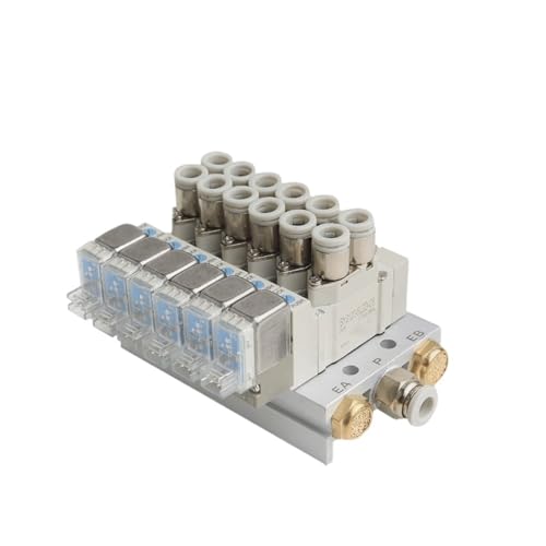 Vanne électromagnétique SY3120 combinaison unique 7 stations M5 6 mm haute précision