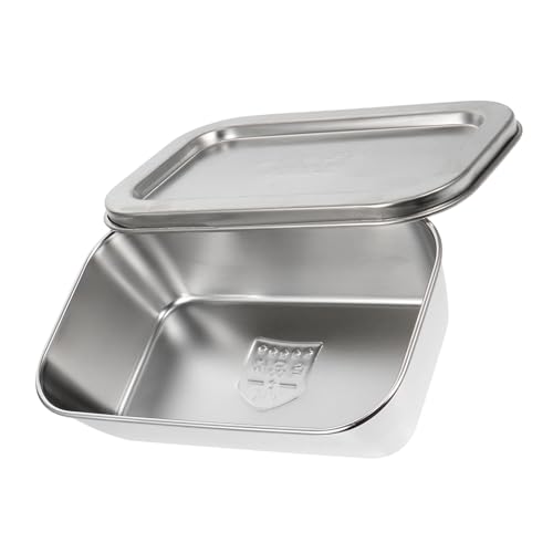 Kichvoe Recipiente para Mantequilla de Acero Inoxidable Tapa para Conservación en Frigorífico, Diseño Anticontaminación para Uso Doméstico y Almacenamiento de Alimentos