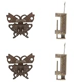 Esthétique et peu encombrante : les mini-loquets et les verrous à bascule sont conçus pour les espaces réduits, optimisant le rangement dans les tiroirs et les petits placards sans compromettre le style ni la sécurité. loquet antique avec vis