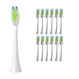 Replacement Toothbrush Heads Protective ，Compatible for Philips Sonicare， C3 Hx9044 A3 Hx9092 Hx9092 All-in-One Electric Tooth Brush Heads(3color-2A-12pcs)
