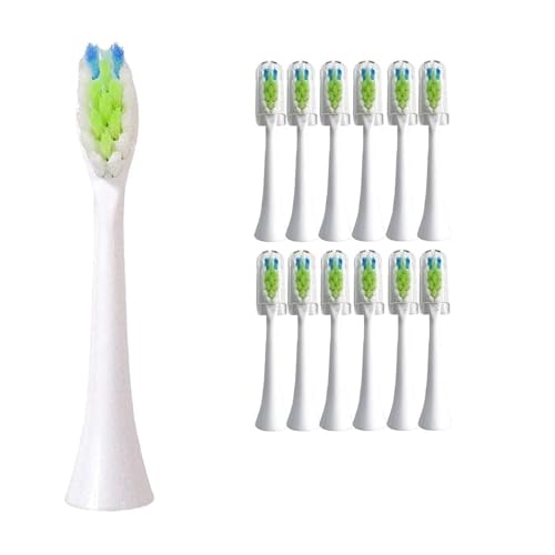 Replacement Toothbrush Heads Protective ，Compatible for Philips Sonicare， C3 Hx9044 A3 Hx9092 Hx9092 All-in-One Electric Tooth Brush Heads(3color-2A-12pcs)