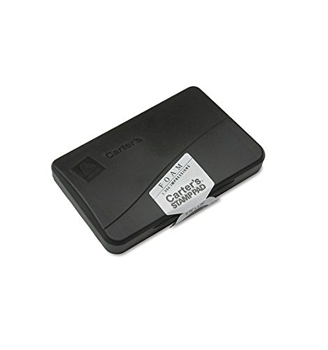 Carter's Foam Stamp Pad, 4.25"w x 2.75"d , Black (Pack of 2)