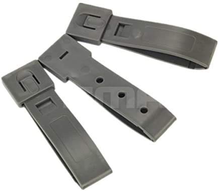 H World EU Durable Tactical Molle System 3 Inch Long Tactical Clips Strap 3 Pack FG, 3 inch-FG, 3 inch-FG