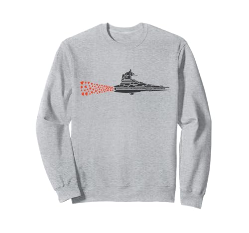 Sweat Star Wars Star Destroyer Saint-Valentin pull col rond
