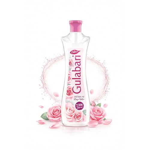 Dabur Gulabari Premium Rose Water/Face Toner - 400ml | No Paraben...