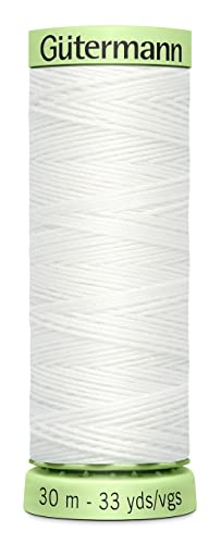 Gütermann Top Stitch Heavy Duty Thread 33 Yards-Nu White miniatura 1