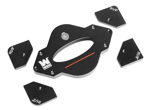 Gabarits d'angle pour défonceuse avec profilés précis WEN RA001R