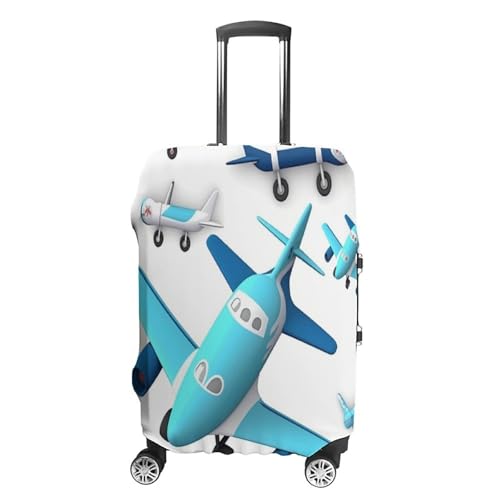 Airplane Travel Luggage Cover Washable Anti-scratch Suitcase Protector Dustproof Protective Cover Case for Wheeled Luggage Fits 19-32 Inch Luggage