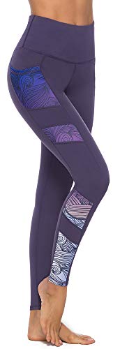 JOYSPELS Women's High Waisted Gym Leggings - Full Color Printed Leggings Non See Through Yoga Pants with Pockets for Gym, Cycling, Yoga, Running, Daily Leisure - Image 4