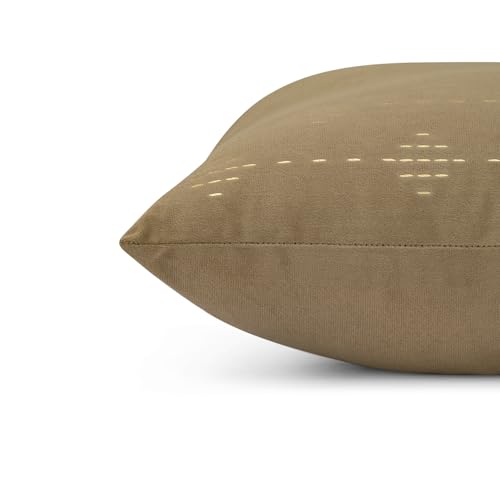 Image of Wakefit Designer Cushion Cover | 16x16 inch | Velvet Foil Print Fabric | Machine Washable | Pack of 1 | Twinkel Gold | Brown Fabric & Golden Print