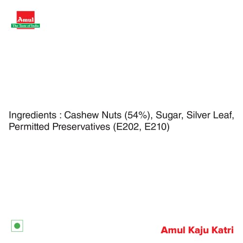 Amul Kaju Katri Sweets, 200g