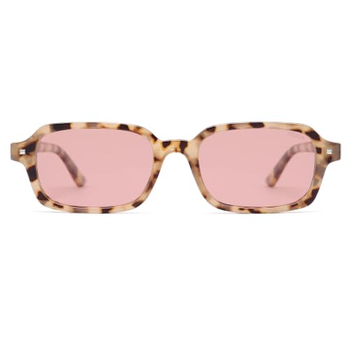 Image of SOJOS Trendy Rectangle Polarized Sunglasses Womens Mens SJ2610