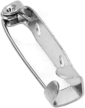 30 Stück Premium Broschennadeln Silber in den Größen - 16mm bis 45mm wählbar - Anstecknadeln Sicherheitsnadeln Metall Edelstahl für Schmuck- und Handarbeiten Broschennadel Sicherheitsnadel (30, 25mm)