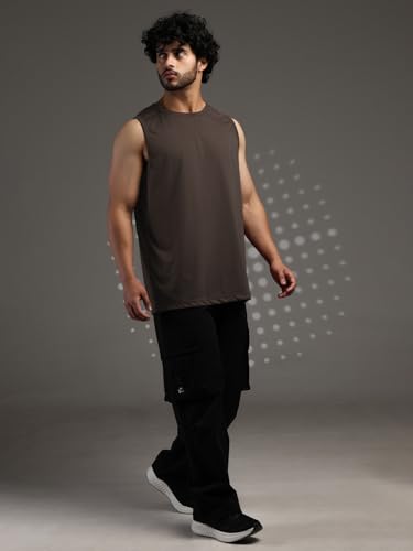 Image of CHKOKKO Sleeveless T Shirts Gym Vest for Men Workout Solid Premium Cotton Blend Tank Top for Man Running Vest Sando Gym Wear Lightweight Breathable Casual Summer Wear Boys