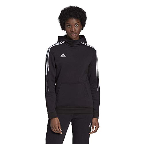 adidas womens Tiro 21 Sweat Hoodie Black Small