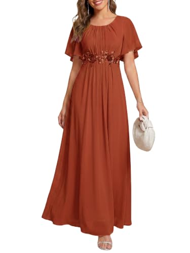 Image of Ever-Pretty Women's Applique Chiffon Formal Wedding Guest Dresses