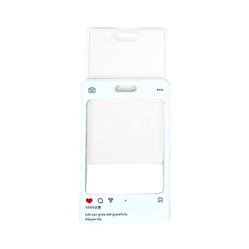 Custodia protettiva trasparente per carte di credito Photokard Photo Protector Keyring copertura per carte di autobus acrilico carino coreano