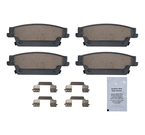 Image of HUSCH D1020 Rear Ceramic Brake Pads Kit Fit For Cadillac CTS 2006-2007, For SRX 2004-2009, For STS 2005-2011