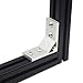 Iverntech 2pcs 600mm 4040 T Slot Black Aluminum Extrusion 23.62 inches Aluminum Profile European Standard Anodized Linear Rail for DIY 3D Printer and CNC Machines
