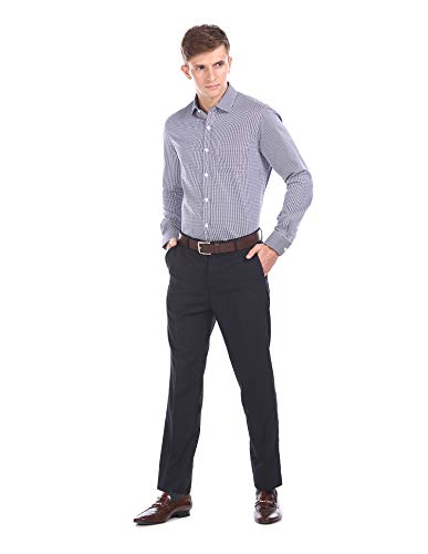 Image of Excalibur Men's Solid Slim fit Formal Shirt