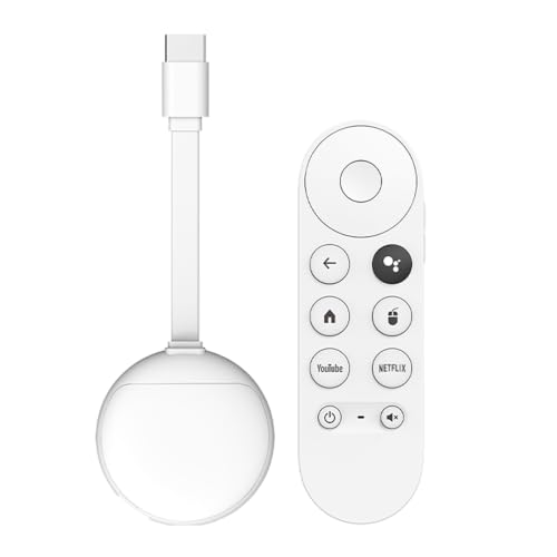 Eroshoo Android 14 TV Stick Box 2GB RAM 4K Ultra HD Fast Streaming Media Player for TV Dongle with Google Assistant Voice Remote WiFi 6 & Bluetooth HDR Support Smart Streaming Stick White