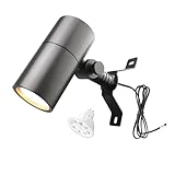 Noobibaba Low Voltage Landscape Lighting Spot Down Light, 12V Tree Downlight Fixture Outdoor Moonlight Cast Aluminum, Free 5W MR16 LED Bulb Stainless Steel Mounting Bracket