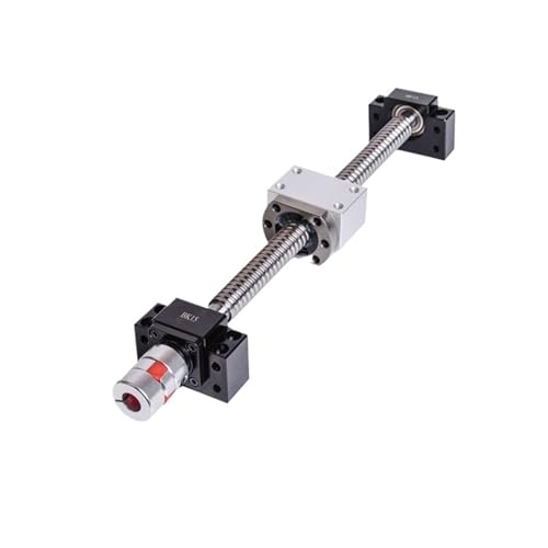 Metal Ball Screw nut 25mm Ball Screw SFU2510 End Machined + RM 2510 Ball Nut + BKBF20 End Support+ Coupler 17x14mm(1100mm)