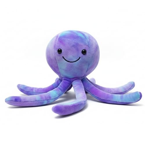 Image of Octopus Plush Soft Toy - Cute Stuffed Animal Plushie, Super Soft Cuddle Pillow, Adorable Gift for Kids, Girls & Boys (Violet)