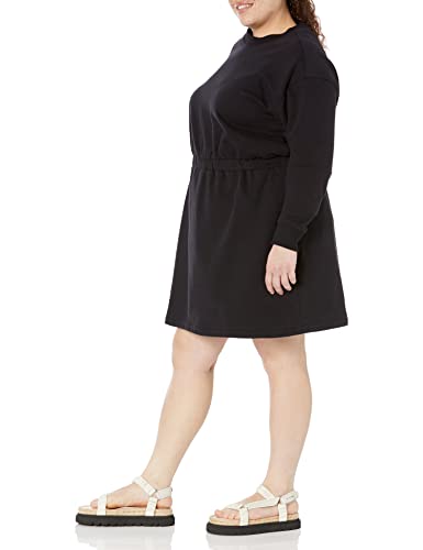 Image of Amazon Essentials Women's Long Sleeve Knit Henley Sweatshirt Dress (Available in Plus Size)