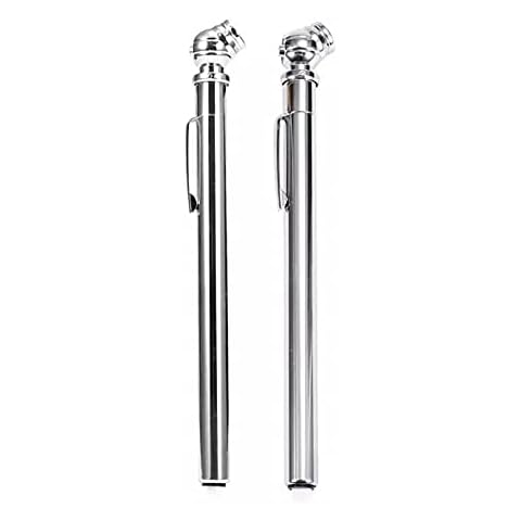 2Pcs Pencil Tire Pressure Gauge,Stainless Steel Portable Tyre Air Pen Pressure Gauge Pen W/ Pocket Clip for Cars Trucks,RVs Cover