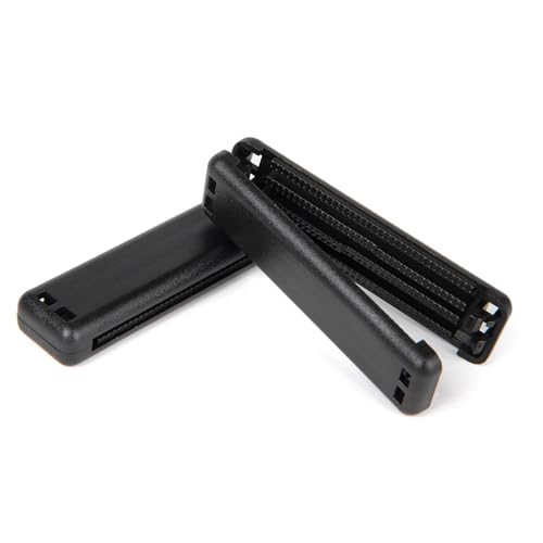 JHKLS 2Pcs Universeller Sicherheitsgurtversteller für Autos - Druckminderer für Schultern und Nacken - Schwarz