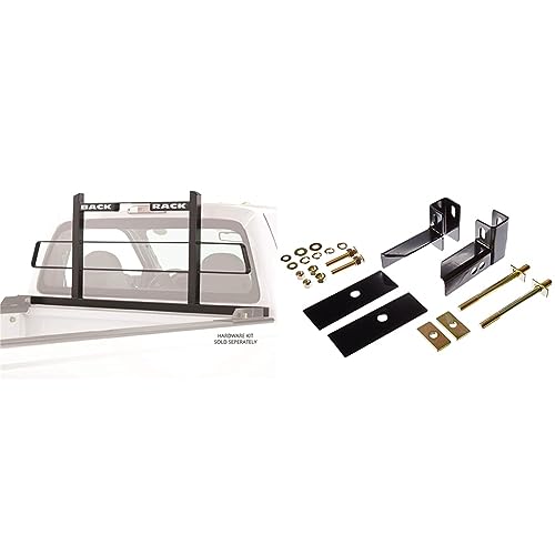 BackRack | Original Rack Frame + Hardware Kit for Low Profile Tonneau Cover + Tonneau Adapter, Combo | No Drill, Black | 15020 & 30103 & 92001 | Fits 1968-1998 Chevrolet/GMC CK Series