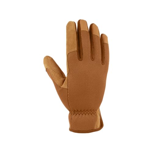 Carhartt Womens Leather High Dexterity Glove Brown Barley Medium