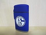 wiederbefüllbar Feuerzeug Rubber Laser blau FC SCHALKE 04 S04