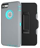 iPhone 6 Case, MXx [Dynamic Series] iPhone 6 (4.7-inch) Case, With Hard Cover PC Case And Glide Style for Apple iPhone 6, iPhone 6S (4.7 inch) (Aqua Green / Champagne Gold)