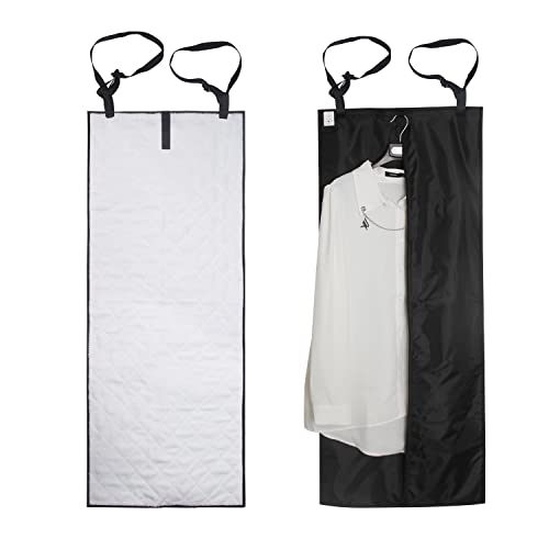 Forzaddik Dual-Sided Over the Door Vertical Steamboard Press Pad for Handheld Steamer, with Hanging Garment Bag for Closet Storage(double side)