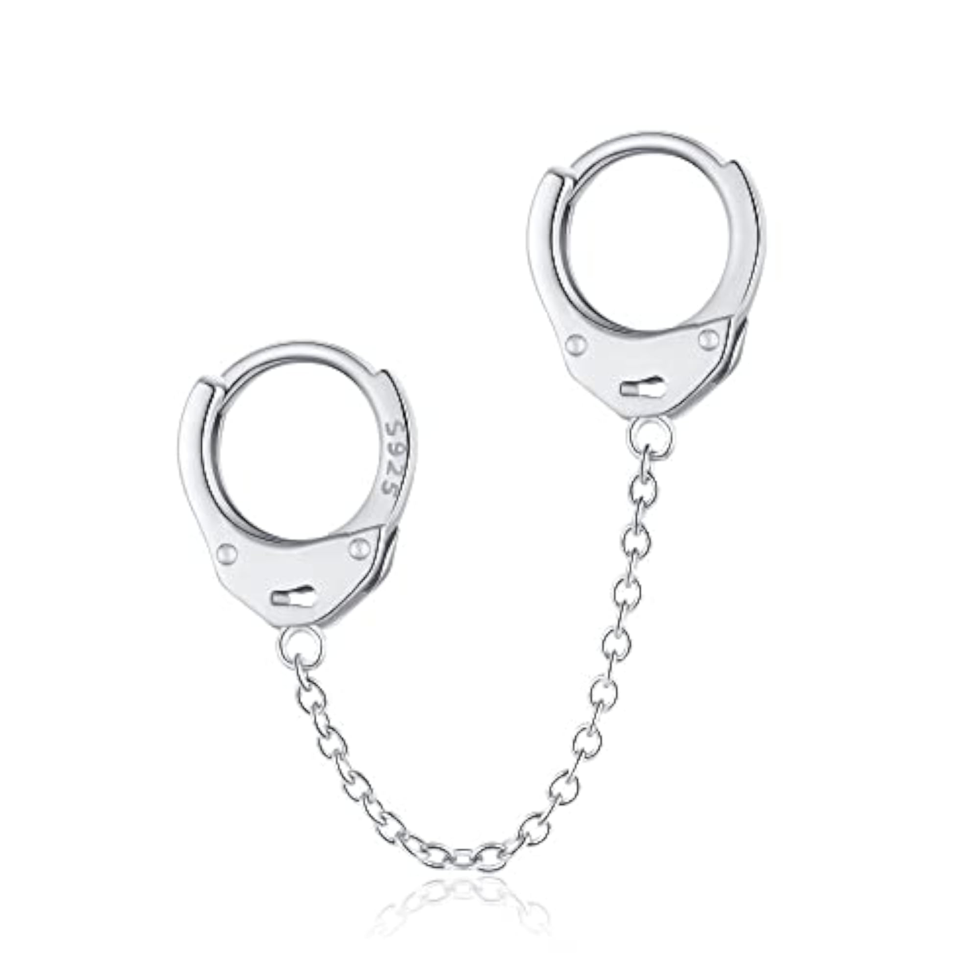 Stainless Steel Handcuff Type Ear Hook Earrings for Men & Women
