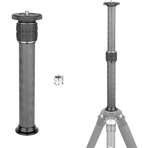 INNOREL ER322C Universel 10 Couches en Fibre de Carbone Trépied Colonne Centrale Extension Pole Extender-Trépied Deux-Section Mid-Column Extension Rod Pole pour Trépied Monopode 32.5mm Tube Cover