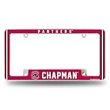 Rico Industries NCAA Chapman Panthers 12" x 6" Chrome All Over Automotive License Plate Frame for Car/Truck/SUV