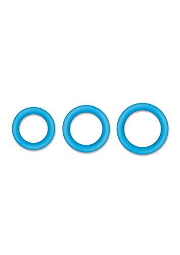 NS Novelties Firefly Halo Medium Blue Cockrings Silicone